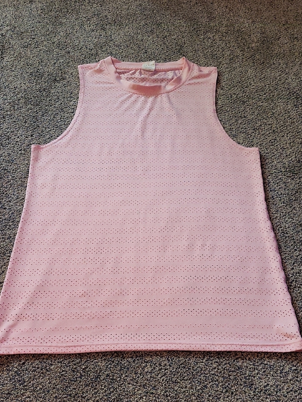 ZYIA Light Pink Eyelet Tank